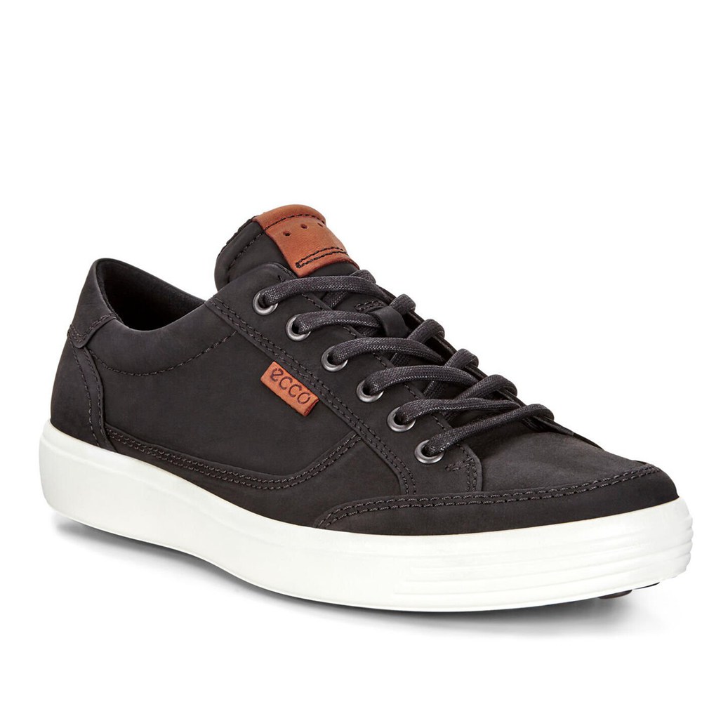 Tenis Hombre - ECCO Soft 7 Long Lace - Negros - PTD605437